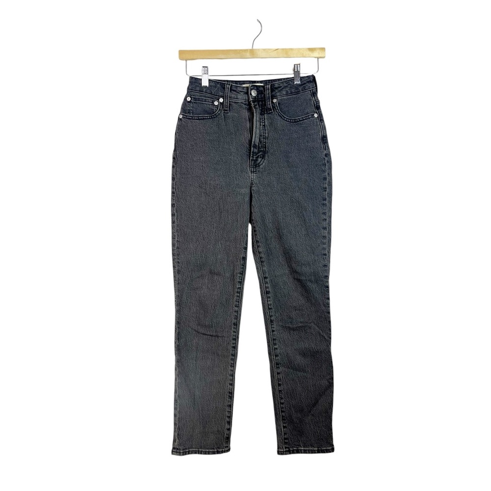 Madewell Perfect Vintage Straight Jean Black High Rise DM0682 Women’s Size 25